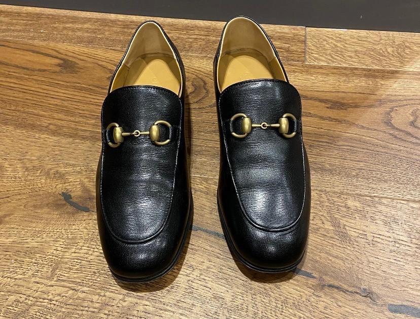 Gucci Black Leather Loafers