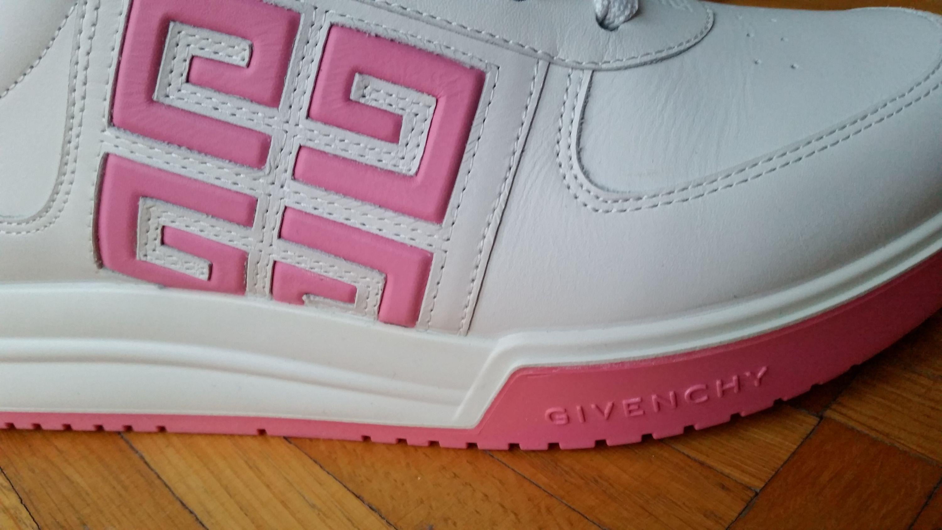 Givenchy Pink and White 1TR Sneakers