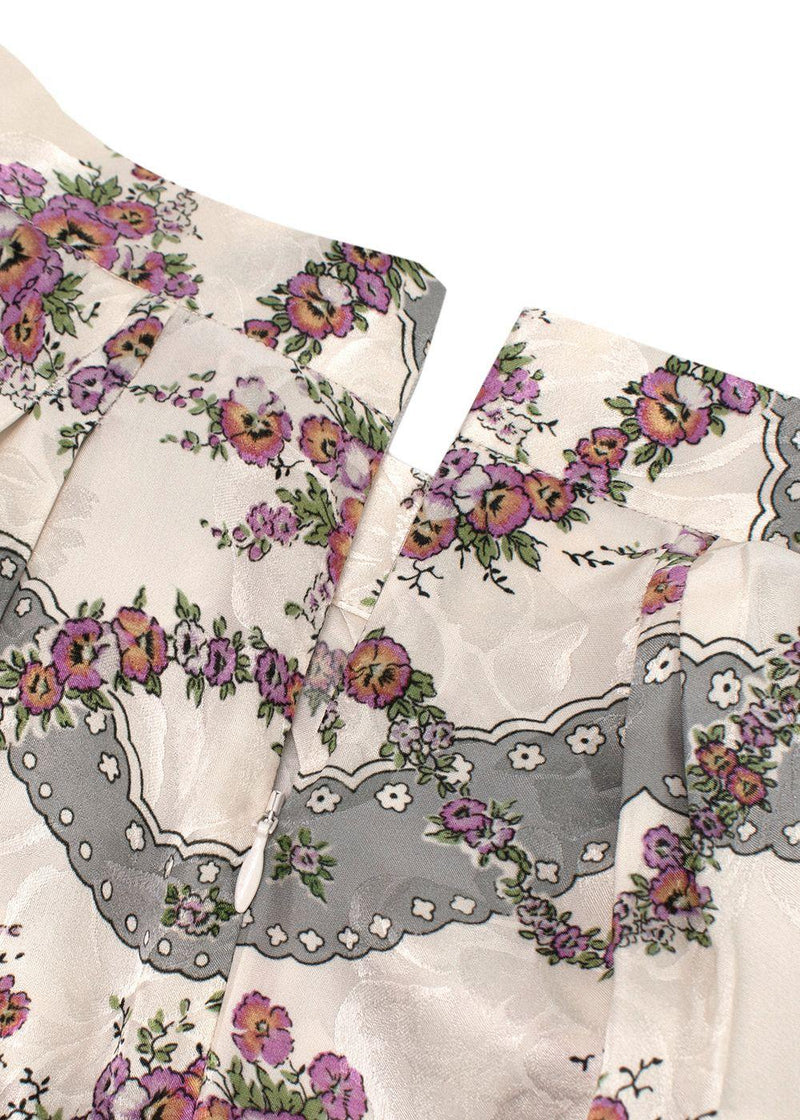 Isabel Marant Floral Print Ruched Asymmetric Skirt