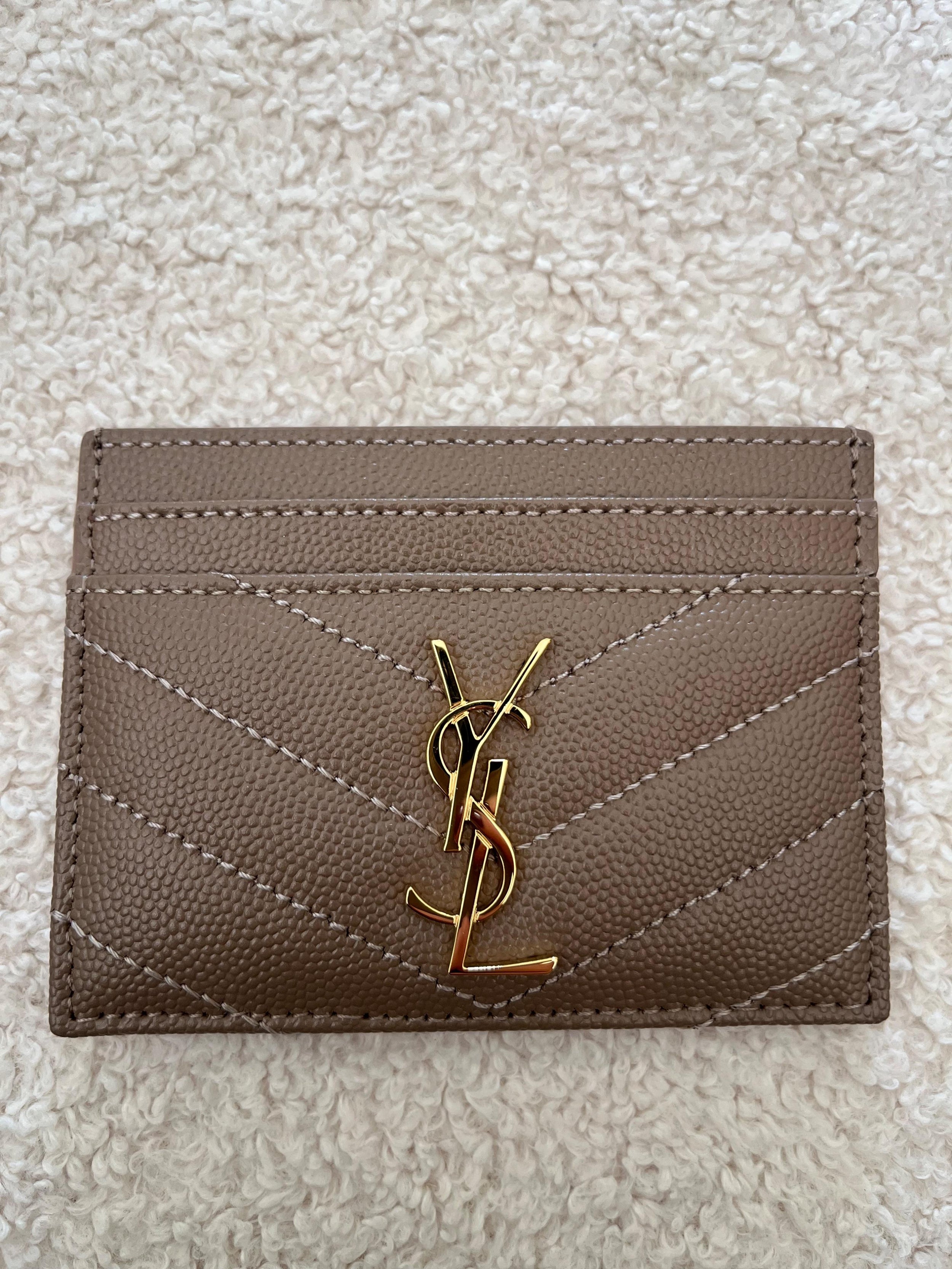 Saint Laurent Leather Card Holder