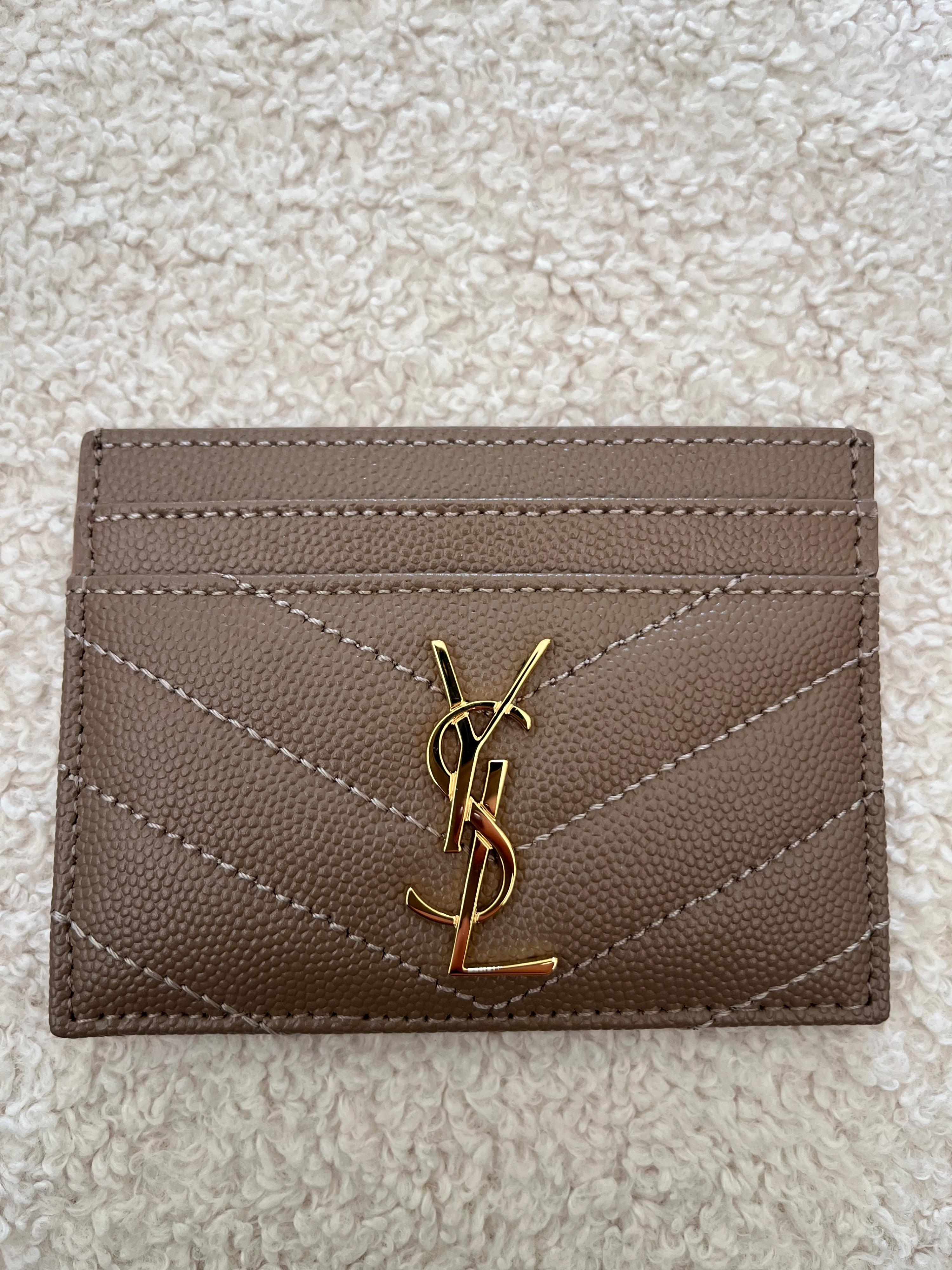 Saint Laurent Leather Card Holder