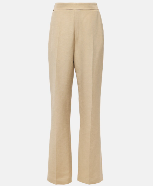 Tove Ilaria Cotton-Blend Straight Trousers