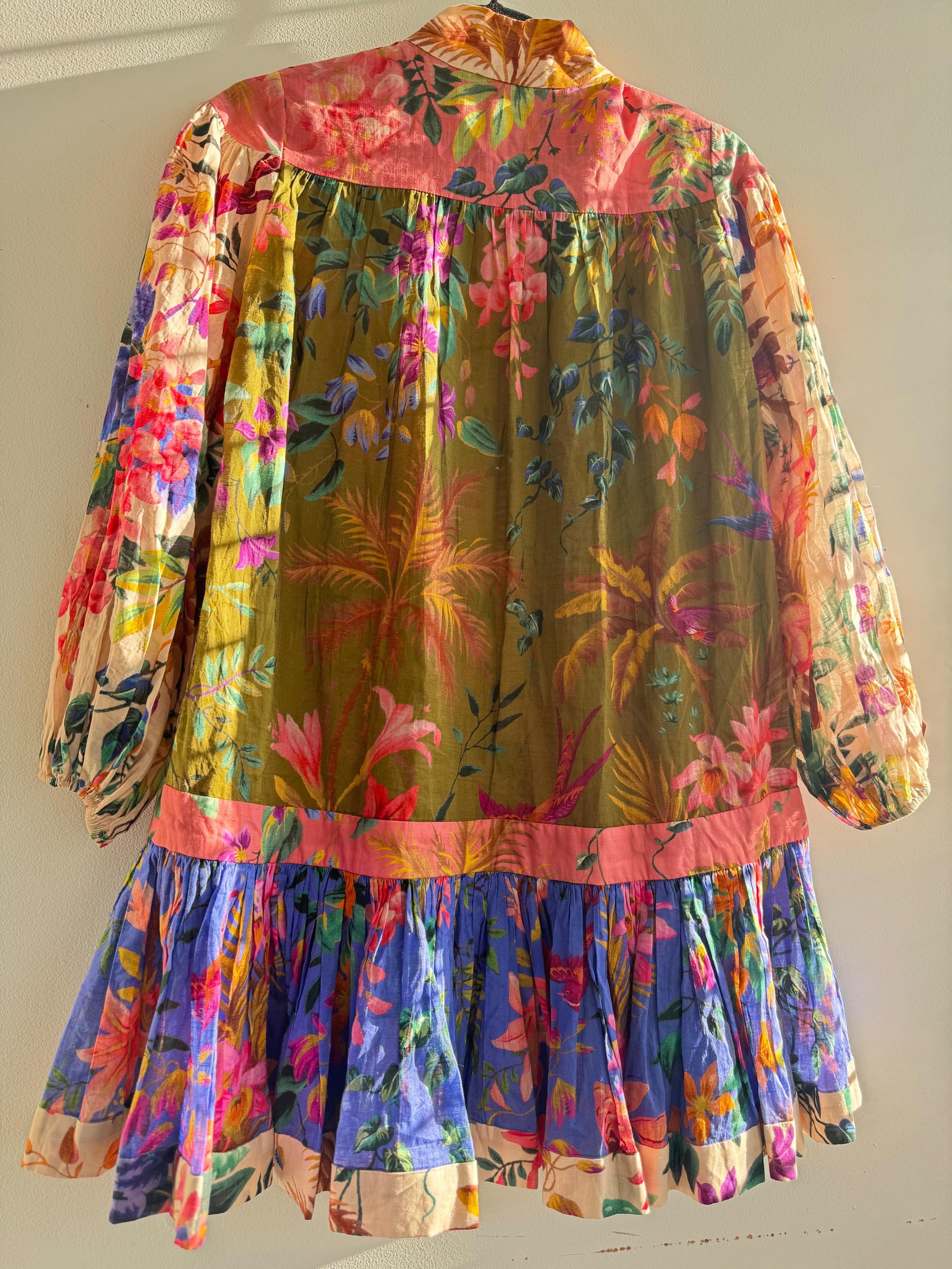 Zimmermann Tropicana Short Belted Dress