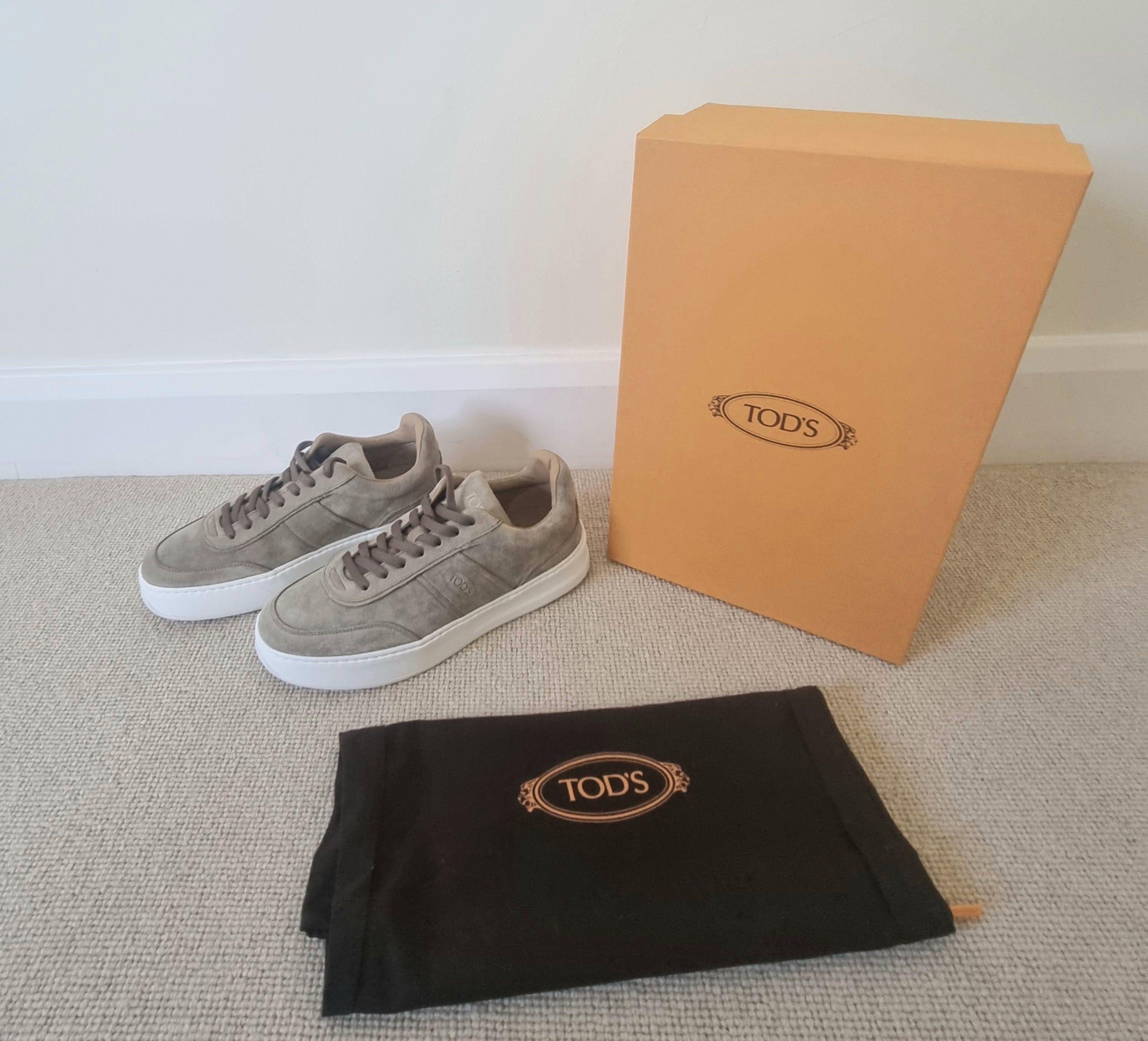 Taupe Suede Cassetta Sneakers