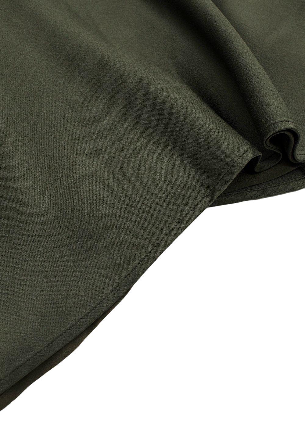 Marina Rinaldi Green Satin Midi Dress