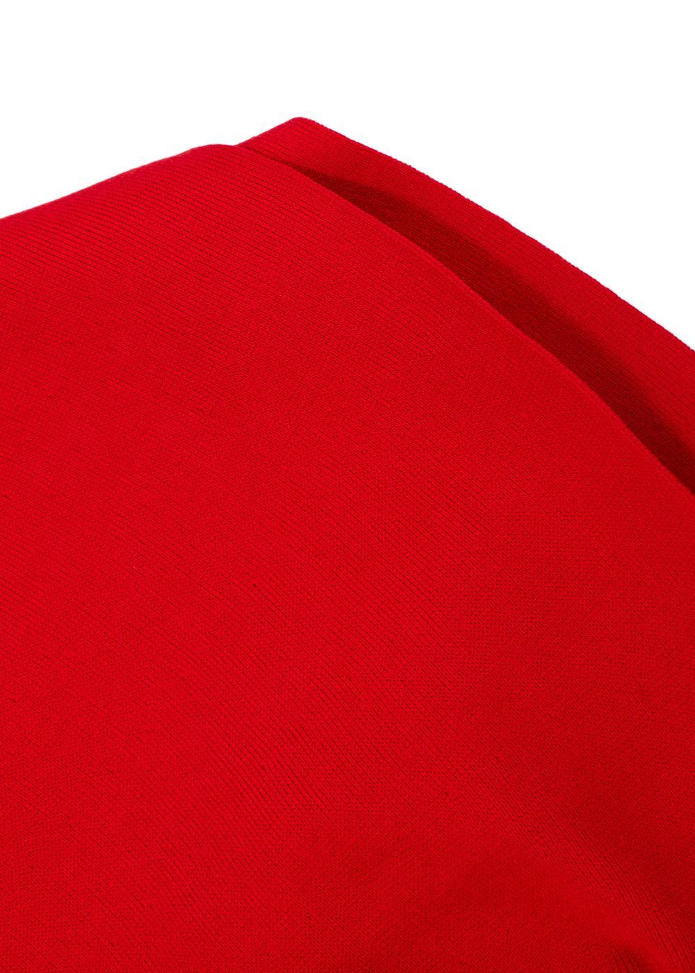 Giambattista Valli Red Ruffle Trimmed Skater Dress
