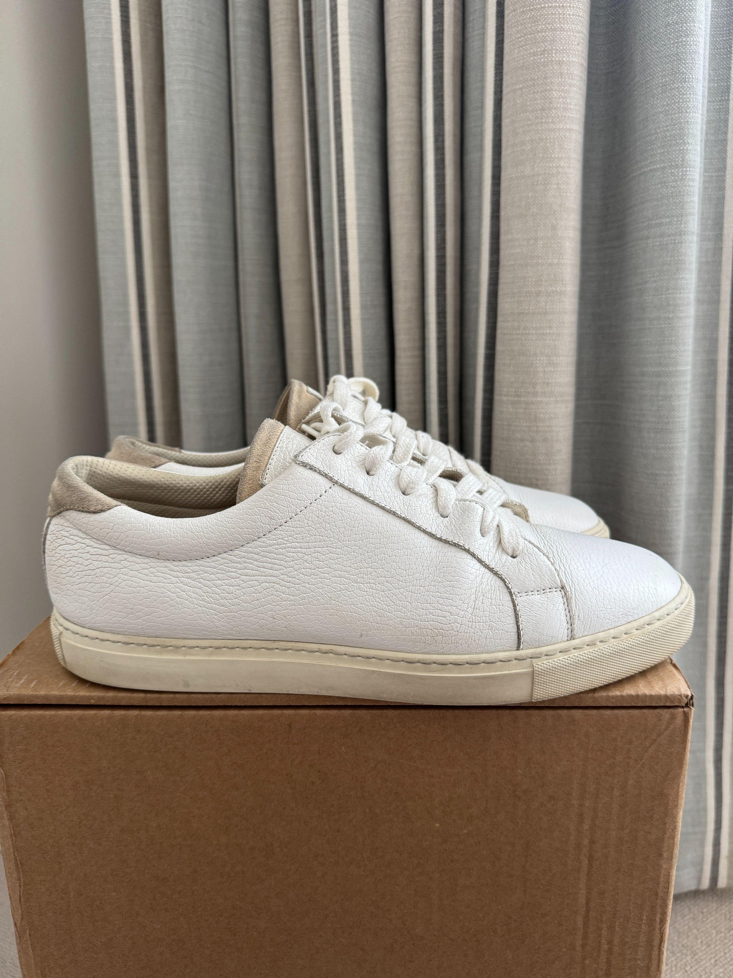 Brunello Cucinelli White Calfskin Trainers