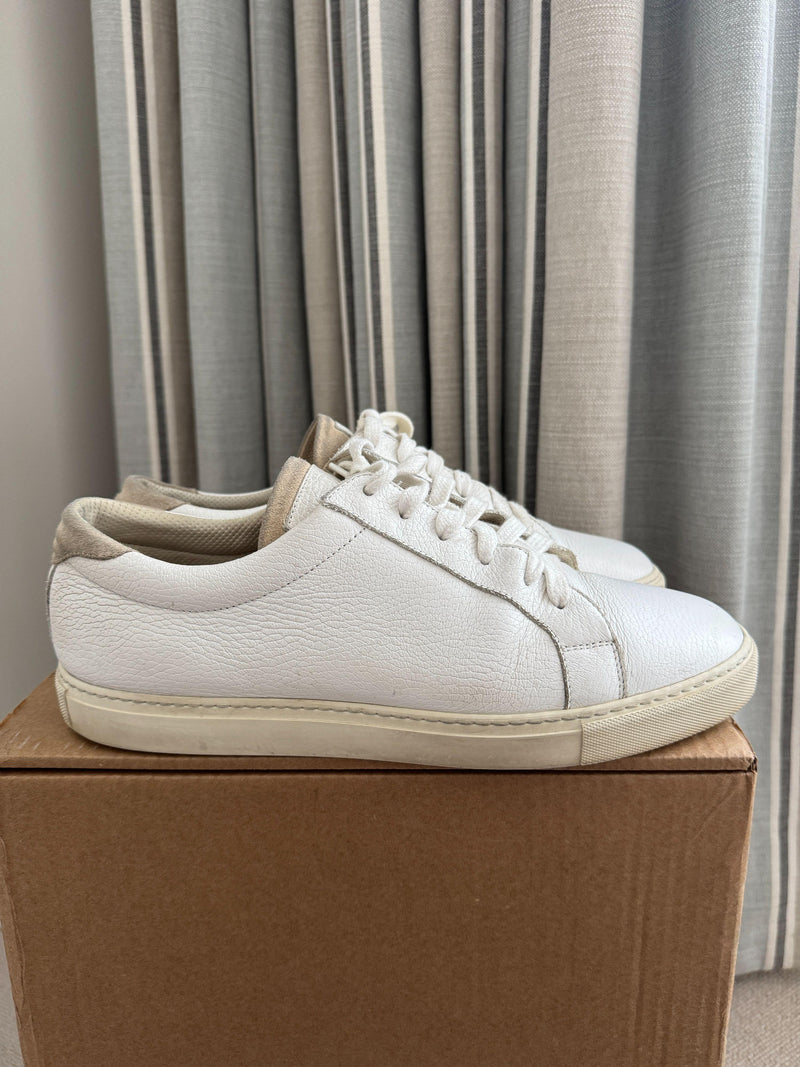 Brunello Cucinelli White Calfskin Trainers