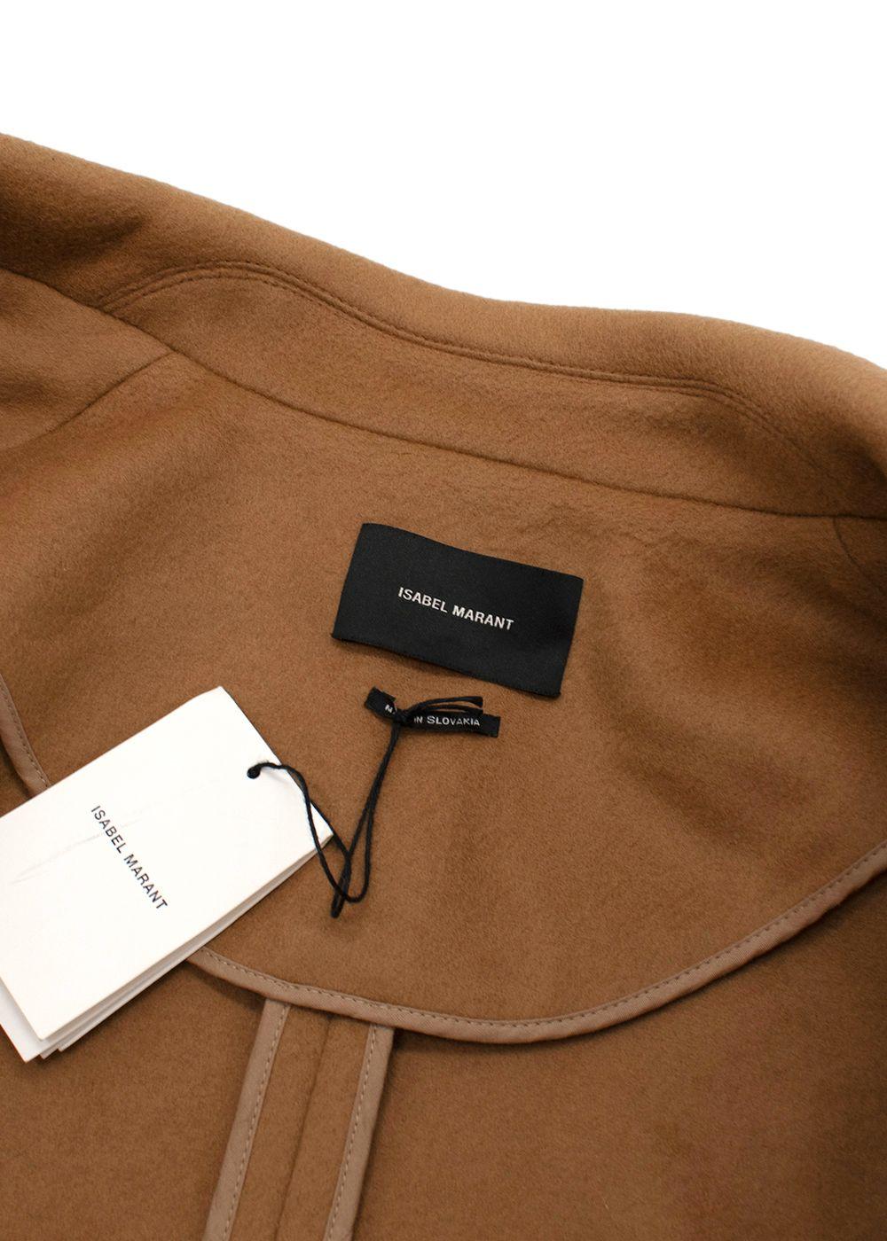 Isabel Marant Caramel Wool-Blend Manteau Corey Coat