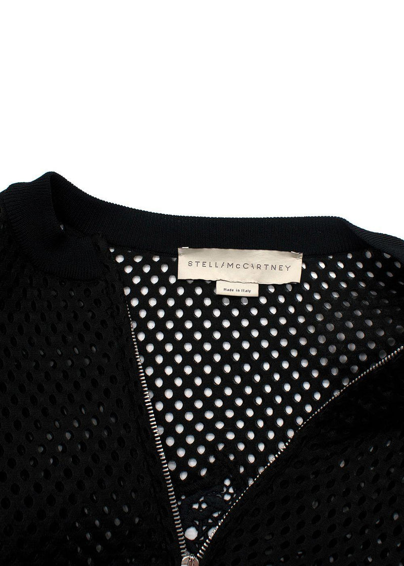 Stella McCartney Black Mesh Bomber Jacket