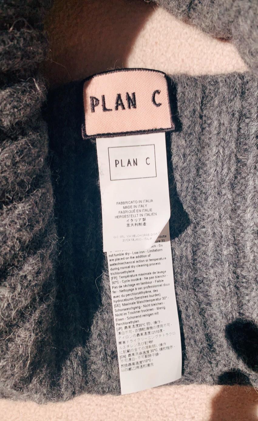 Plan C Charcoal Marl Alpaca-Blend Ribbed Headband