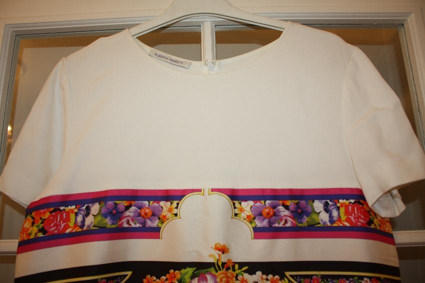 Alberta Ferretti Printed Silk Blend Dress