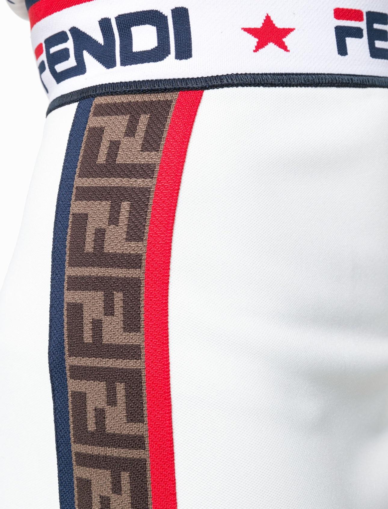 Fendi x Fila white pencil skirt
