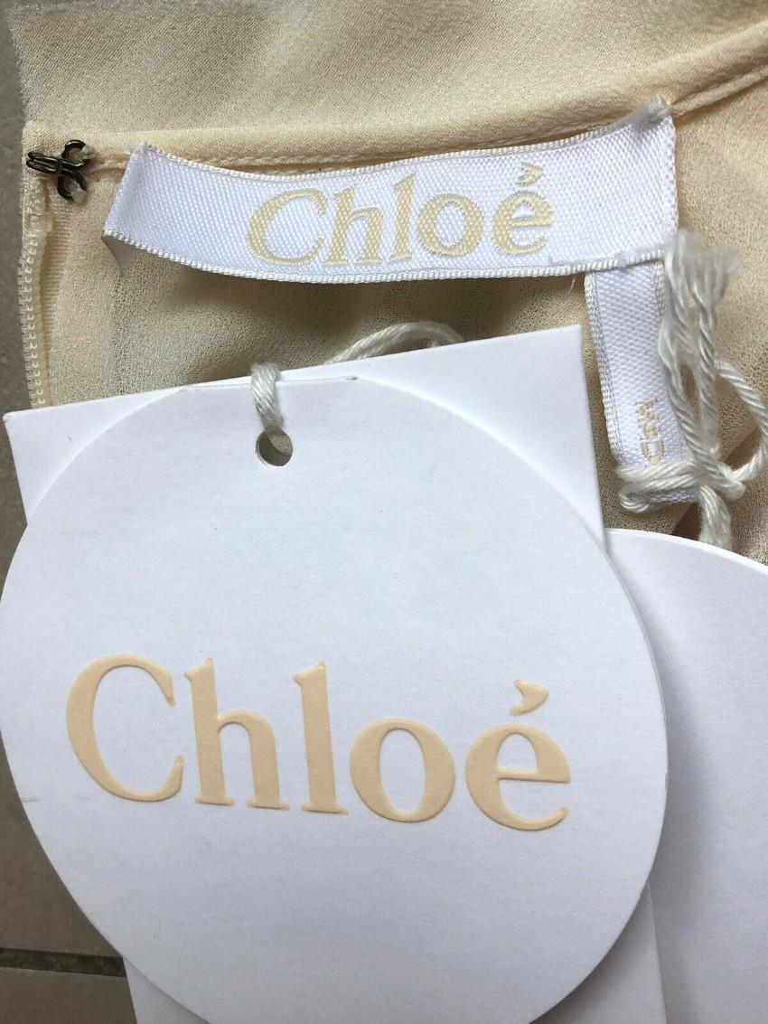 Chloe Crystal-embellished silk-crepe blouse