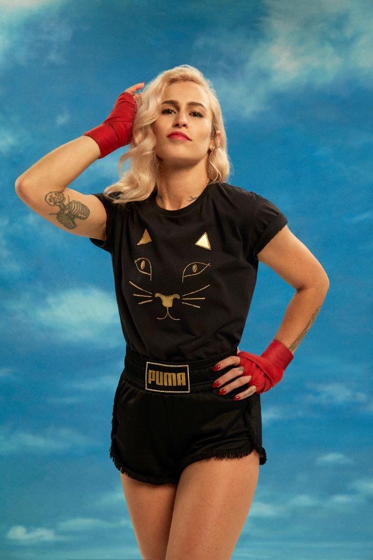 Charlotte Olympia x Puma drawstring black shorts