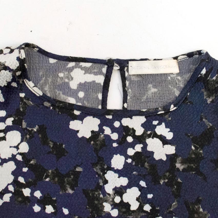 Michael Van Der Ham Printed Crepe Top
