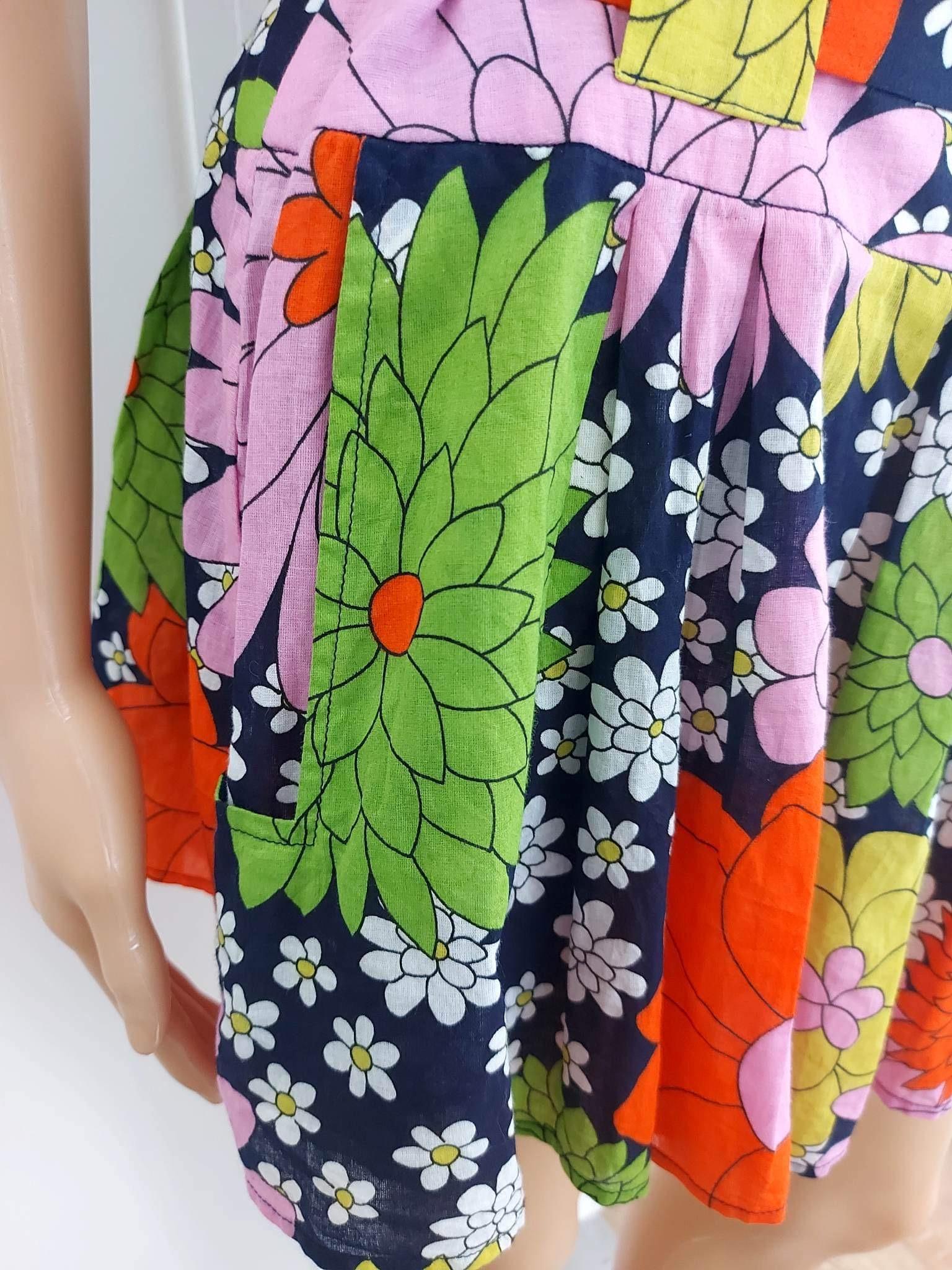 Multicoloured Floral Print Mini Skirt