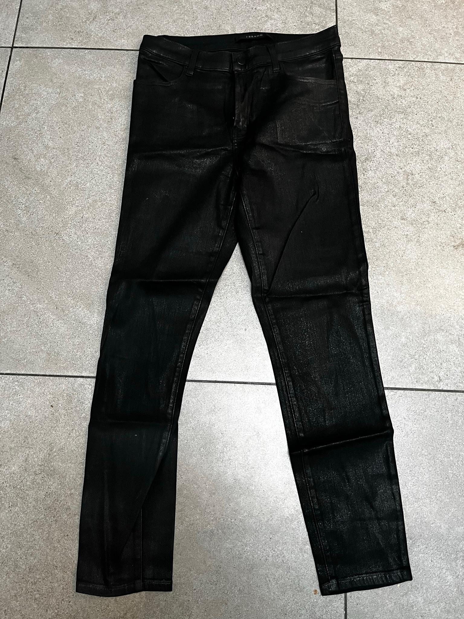 J Brand Metallic Black Skinny Jeans