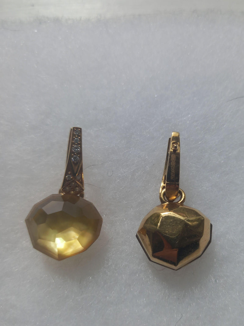 Stephen Webster 18ct Yellow Gold Citron & Diamond Earrings