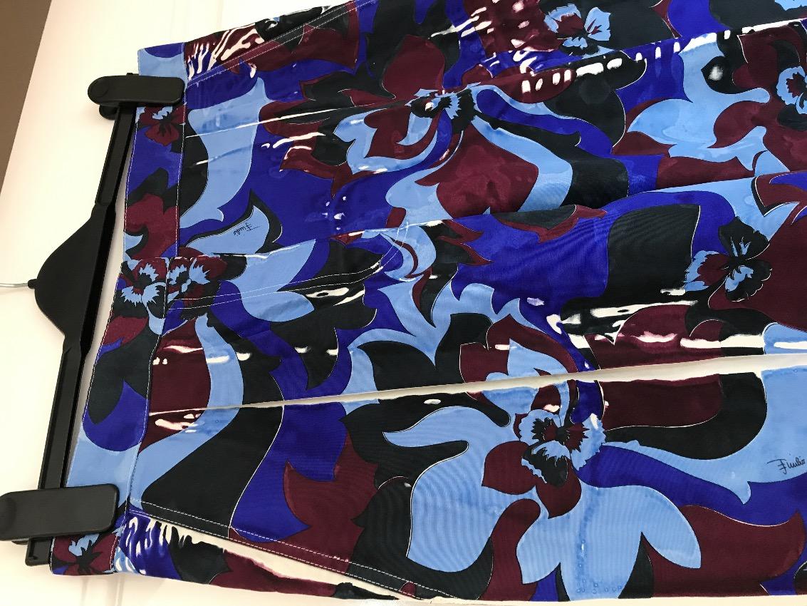 Emilio Pucci Silk Printed Trousers