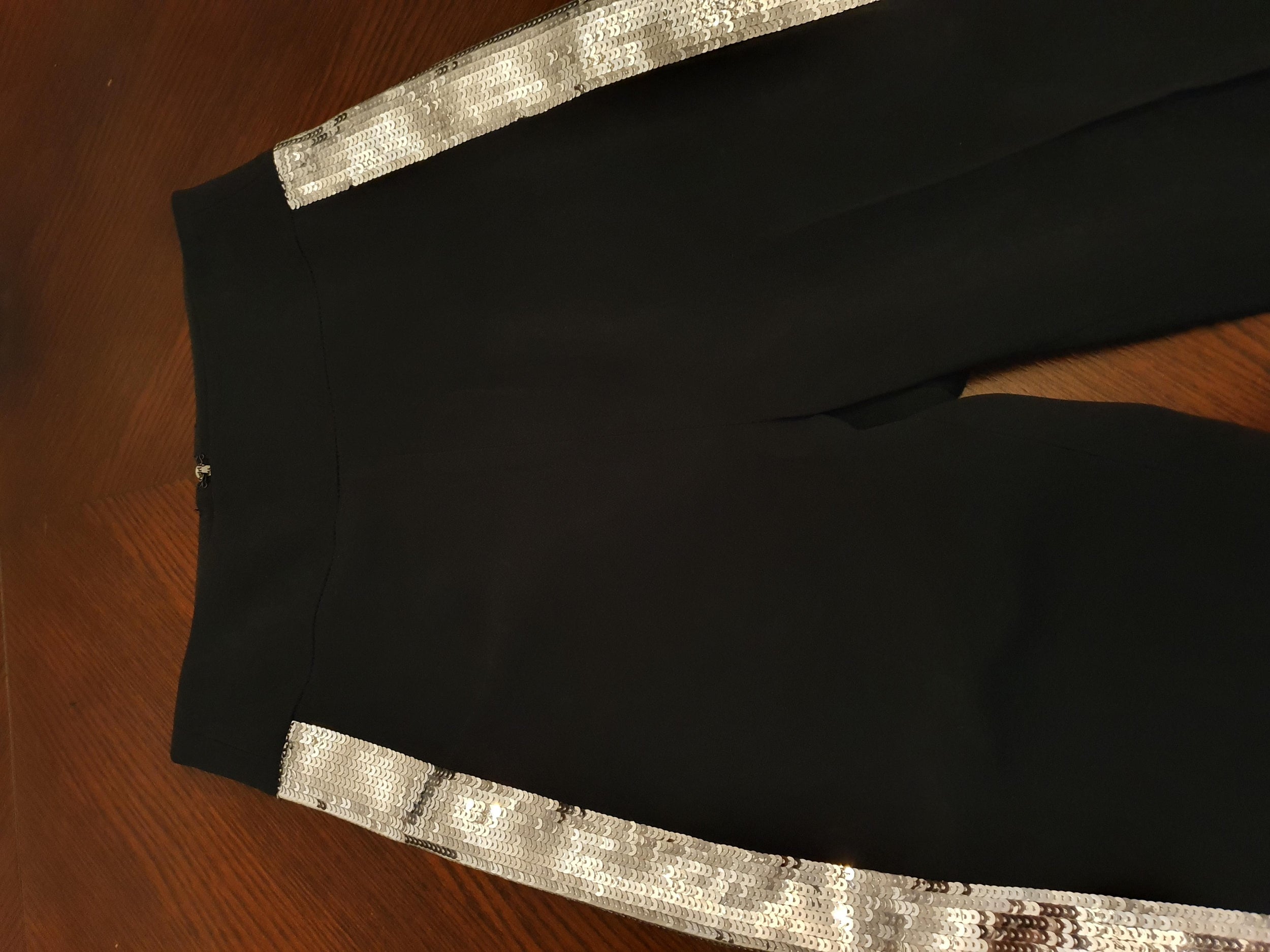 David Koma Sequin Side-Stripe Crepe Pants