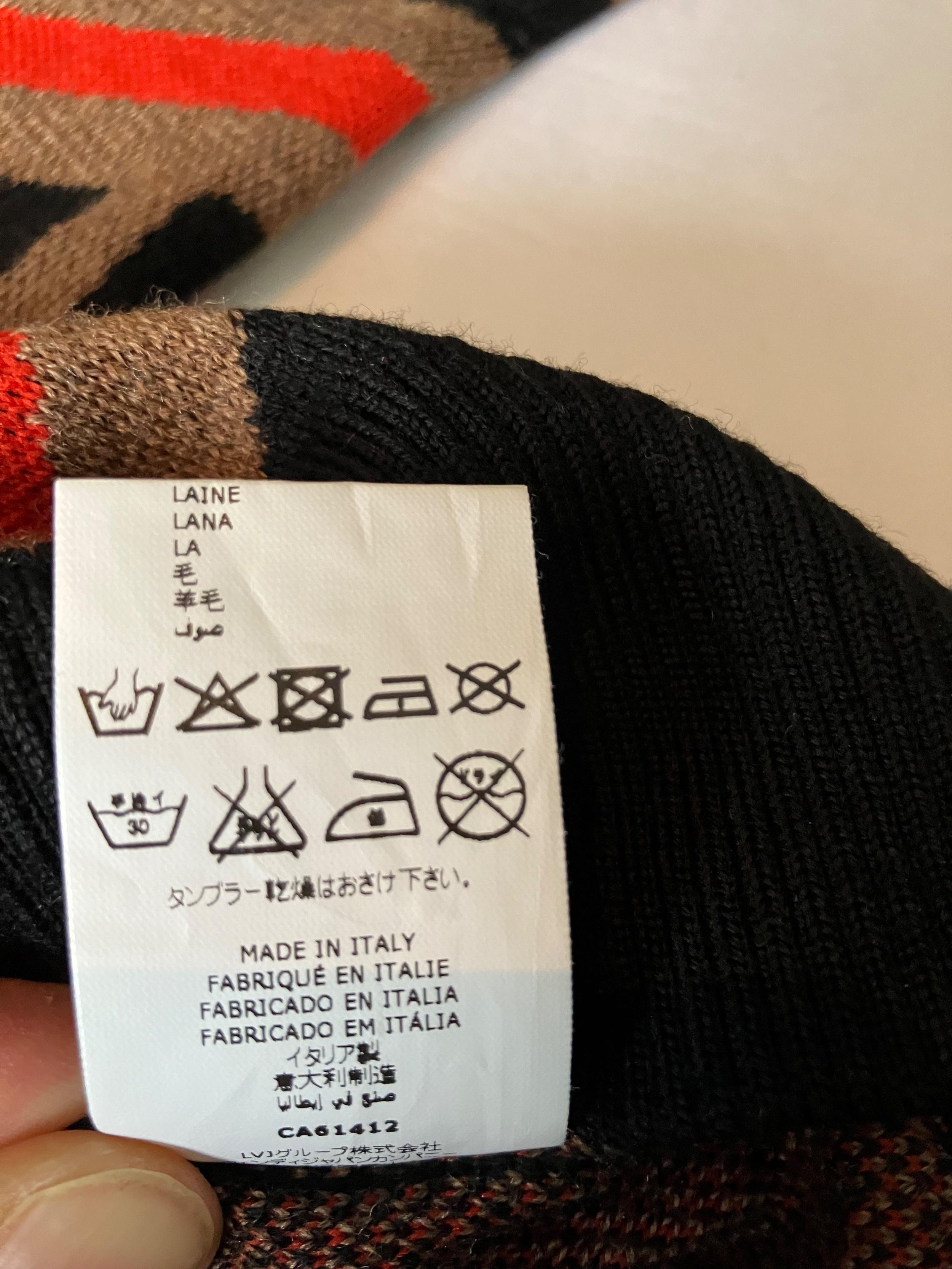 Fendi Kids Monogram Wool Turtle Neck Jumper