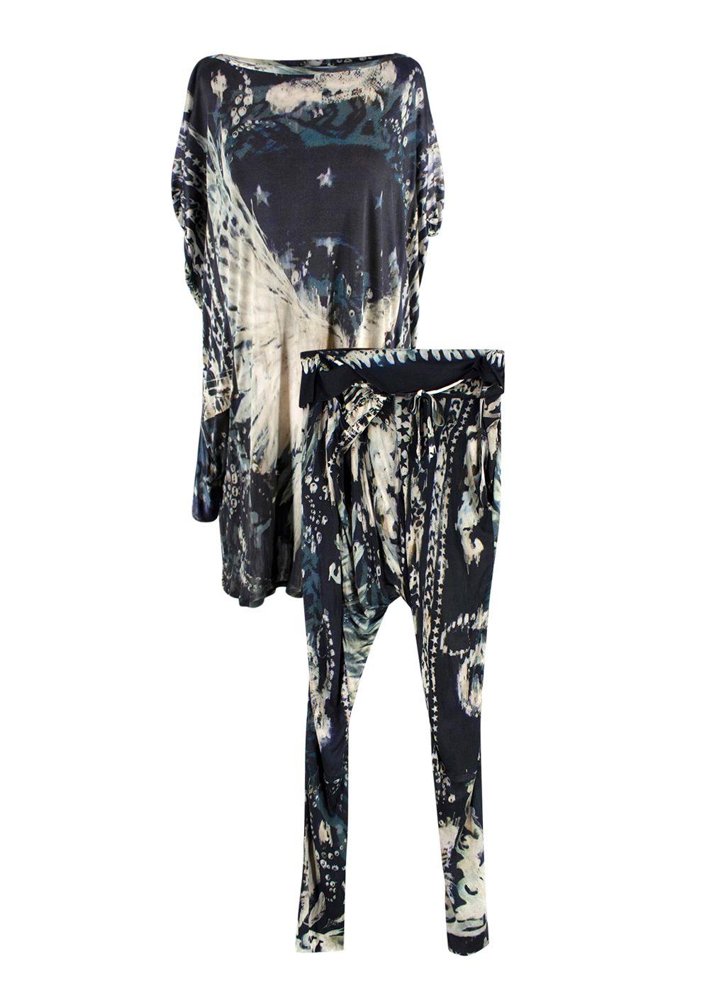 Balmain Lightweight Oversize Draped Top & Leggings