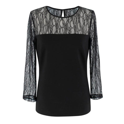Bespoke Black Lace Panelled Top