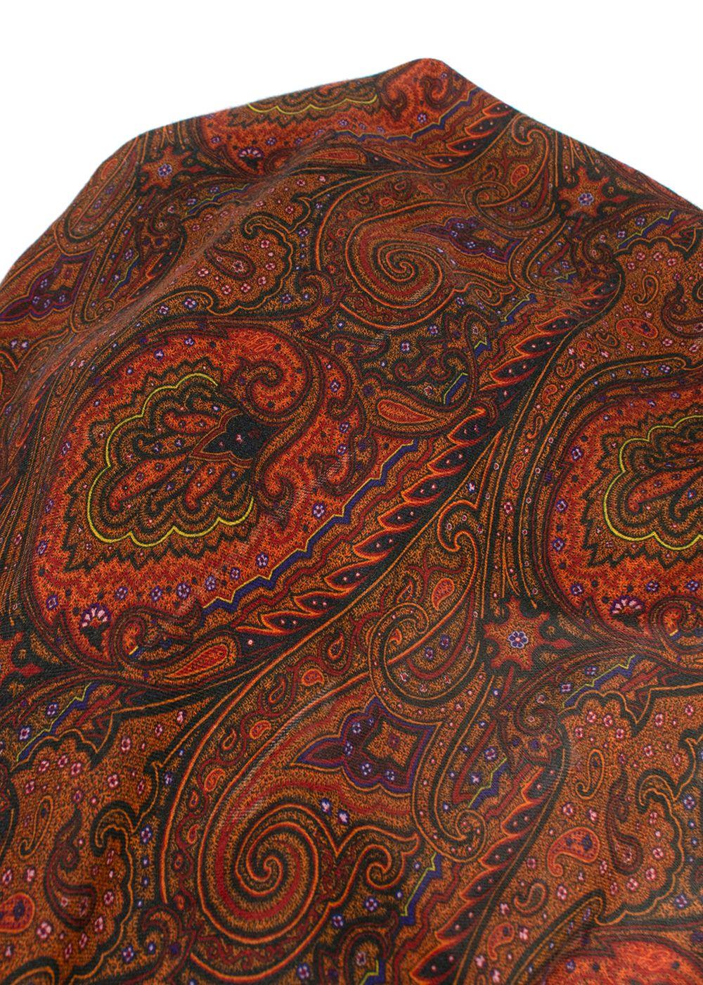 Etro Cashmere Blend Paisley Print Scarf