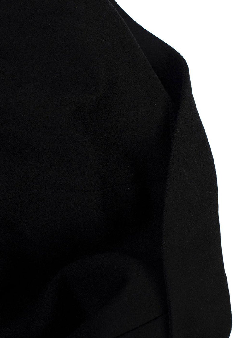 Torrente Black Wool Longline Coat