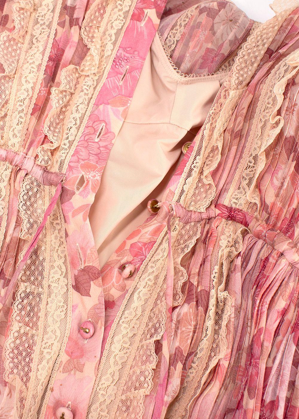 Zimmermann Concert pintuck-detail midi dress