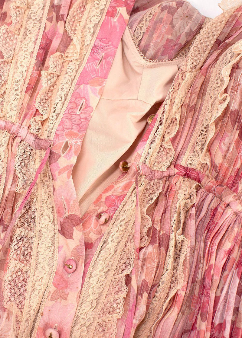 Zimmermann Concert pintuck-detail midi dress