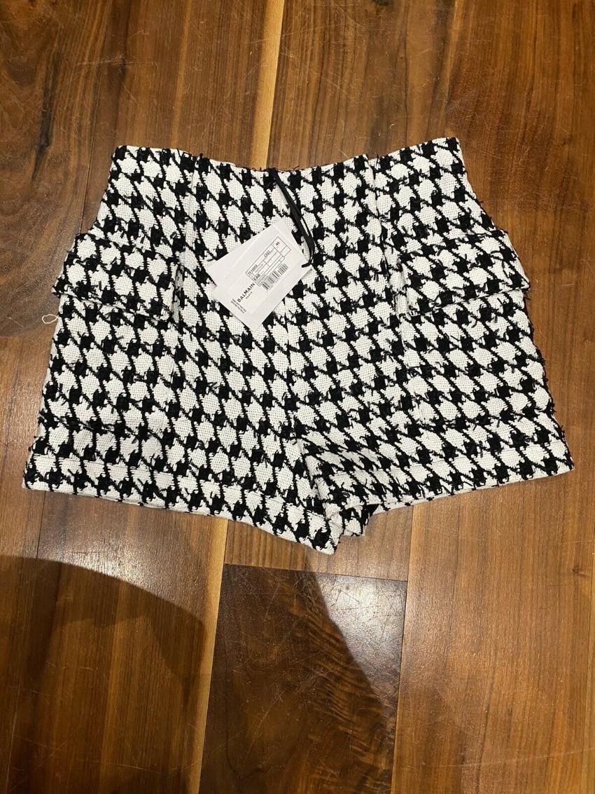 Balmain Houndstooth Jacquard Shorts