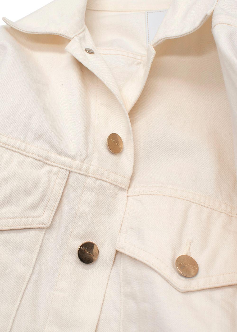 Goldsign Ecru Denim Jacket