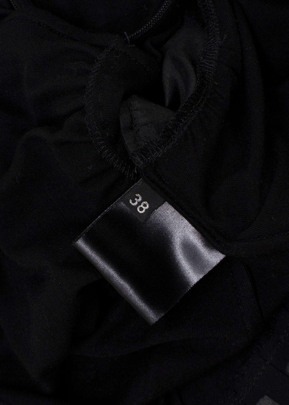 Costume National Black Vest Top