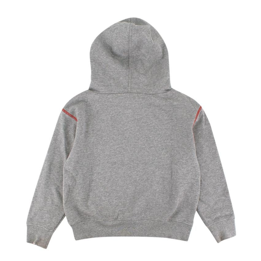 Bonpoint Grey Cotton Tracksuit With Tweed Details
