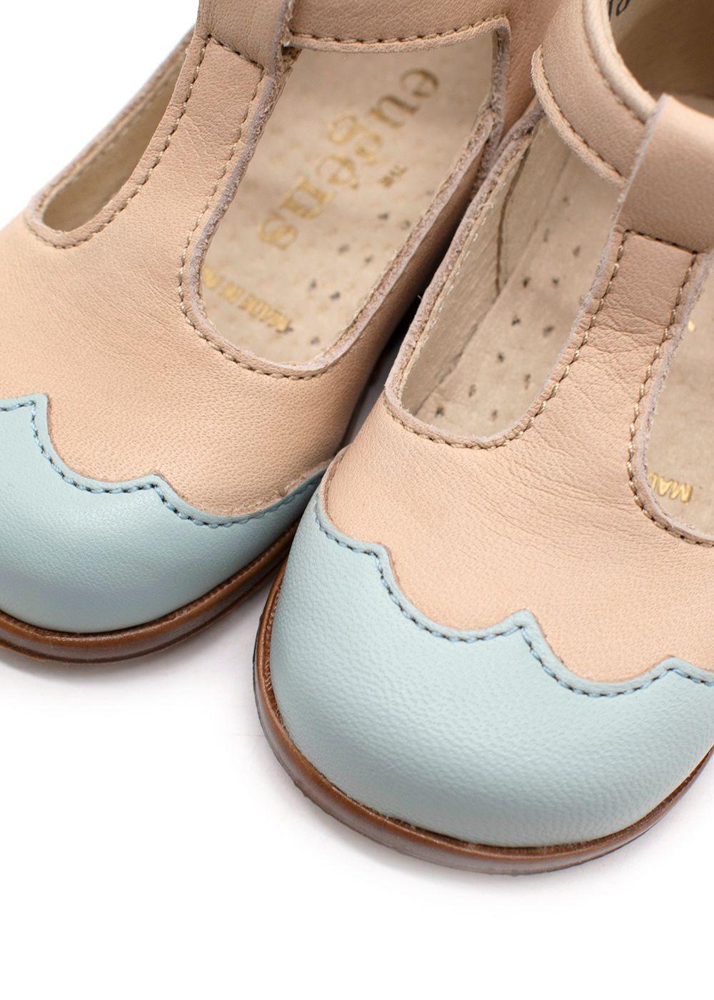 The Eugens Nude and Blue Dione Baby Sandals