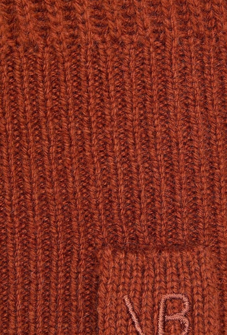 Victoria Beckham Cashmere Blend Spread-Collar Ribbed Jumper