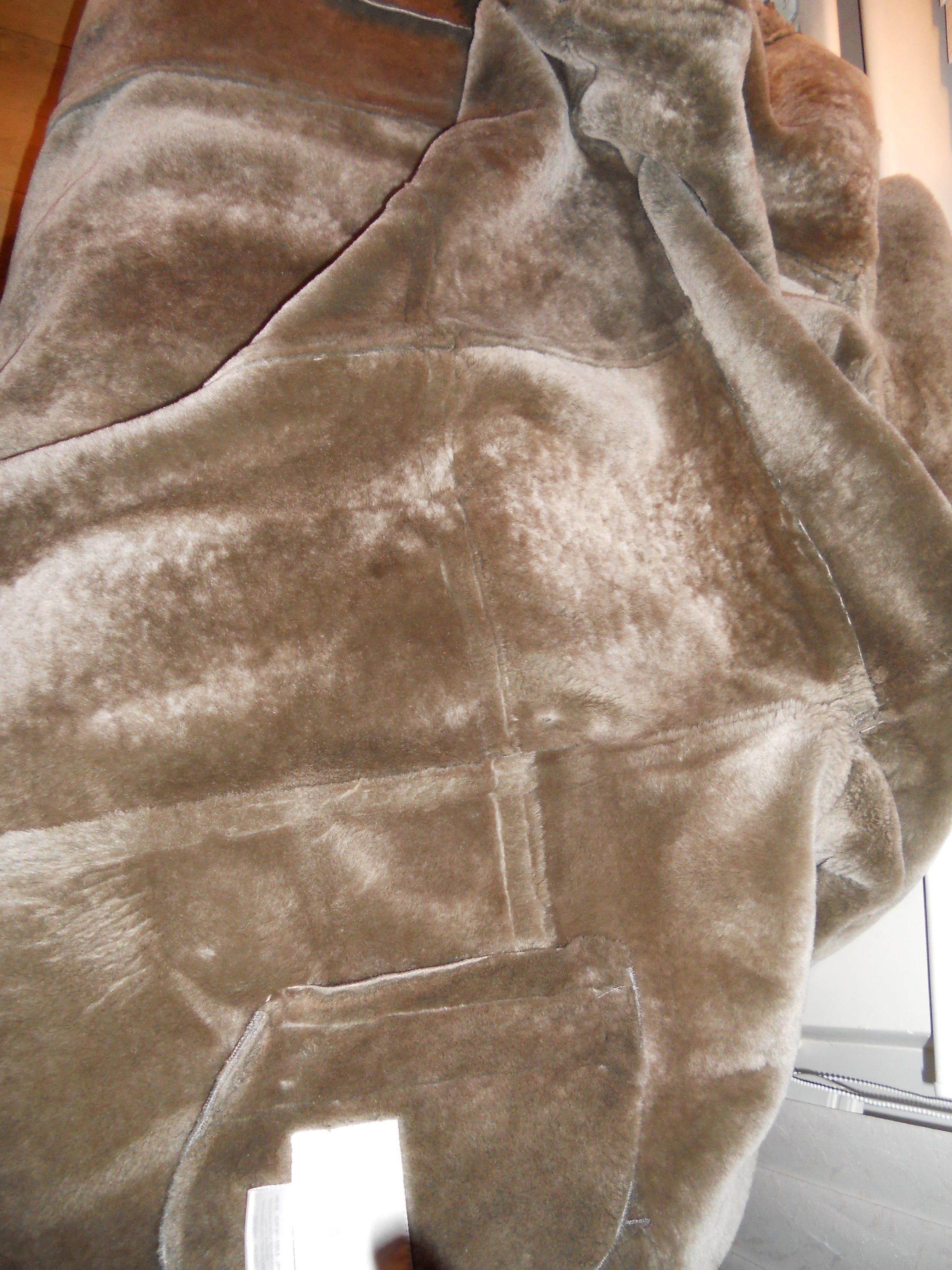 Nicole Farhi Sheared Shearling Duffle Coat