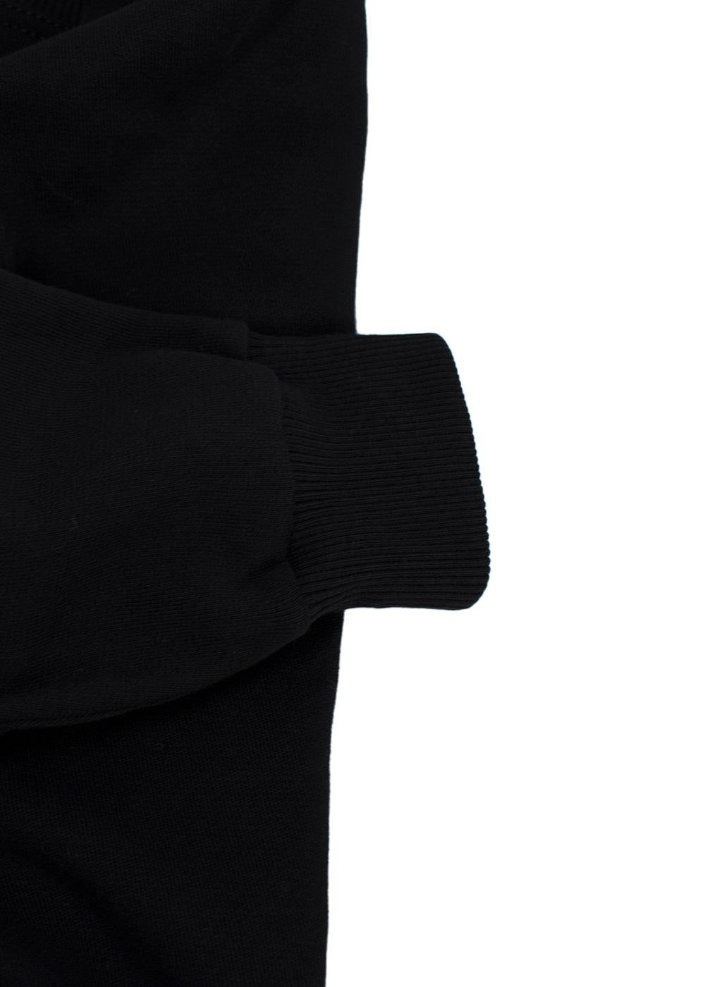 Givenchy Black Ruffled Crewneck Sweatshirt