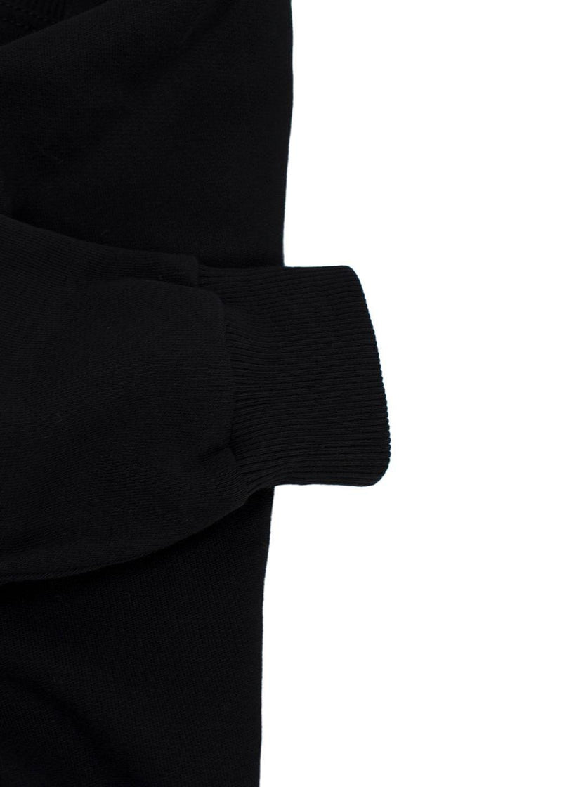 Givenchy Black Ruffled Crewneck Sweatshirt