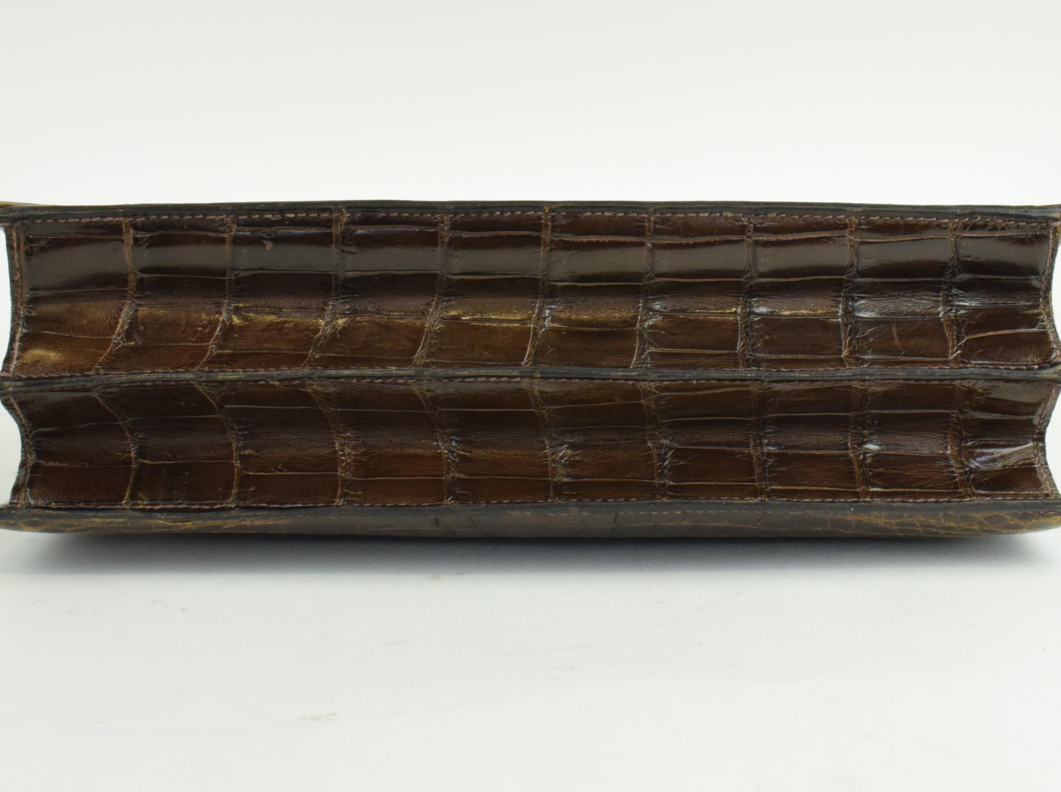 Hermes Vintage Crocodile Top Handle Bag