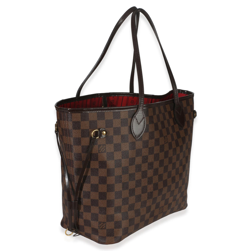 Louis Vuitton Coated Canvas Damier Ebene Neverfull MM