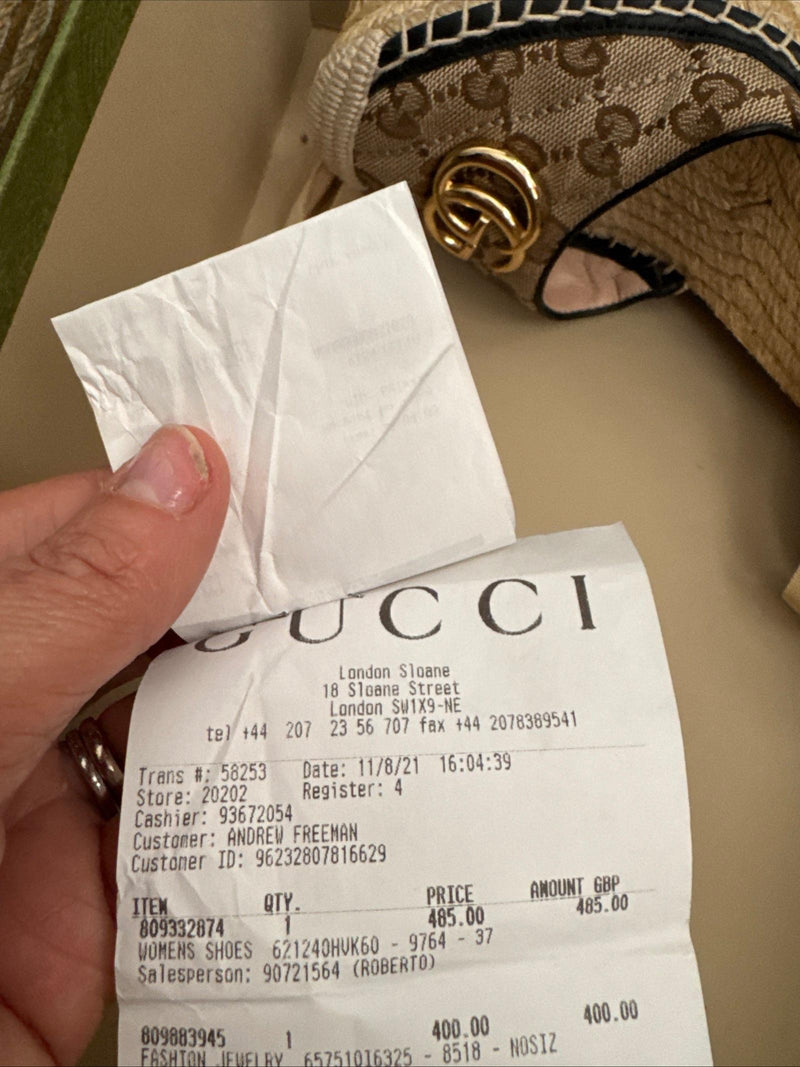 Gucci Beige GG Wedges
