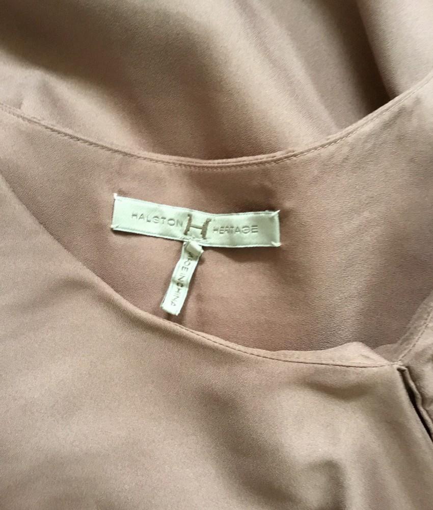 Halston Heritage Dusky Pink draped dress