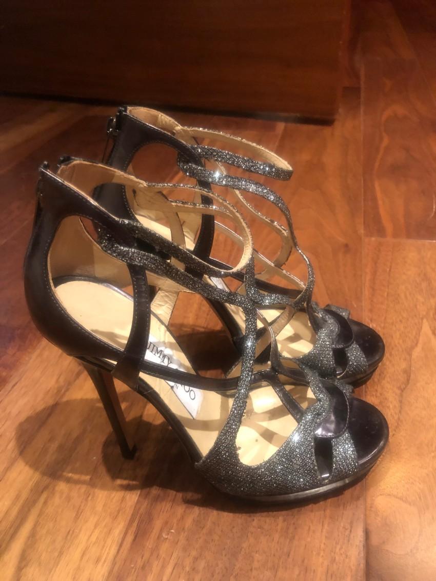 Jimmy Choo Crystal Wrap Sandals