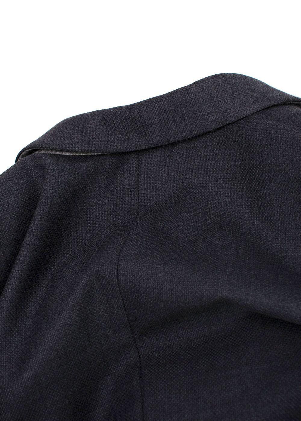 Stella McCartney Charcoal Grey  Single Breasted Wool Blazer and Trouser Suit