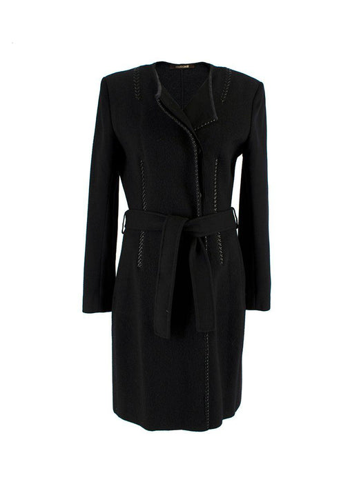 Black knotted rope coat