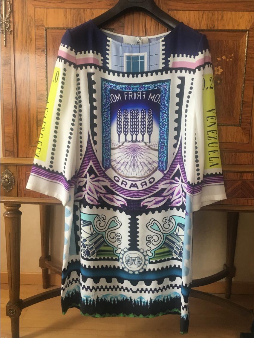 Mary Katrantzou silk venezuela dress