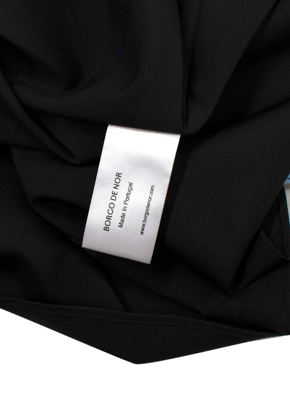 Borgo De Nor Jardin Black Astrea Crepe Maxi Dress